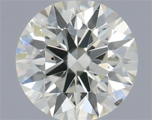 Picture of Natural Diamond 0.40 Carats, Round with Excellent Cut, J Color, SI2 Clarity and Certified by IGI
