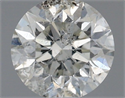 Natural Diamond 0.40 Carats, Round with Very Good Cut, G Color, I1 Clarity and Certified by IGI