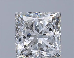 Picture of Natural Diamond 3.00 Carats, Princess with  Cut, I Color, SI1 Clarity and Certified by GIA