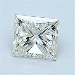 Picture of Natural Diamond 1.50 Carats, Princess with  Cut, J Color, VVS2 Clarity and Certified by GIA