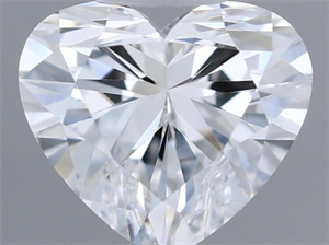 Picture of Natural Diamond 0.40 Carats, Heart with  Cut, E Color, VVS1 Clarity and Certified by GIA