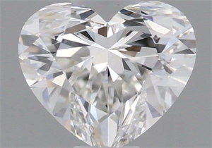 Picture of Natural Diamond 0.40 Carats, Heart with  Cut, G Color, VVS2 Clarity and Certified by GIA