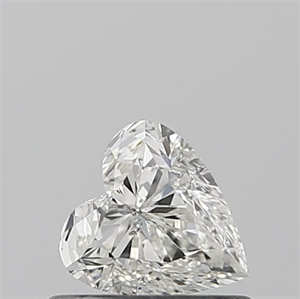 Picture of Natural Diamond 0.50 Carats, Heart with  Cut, J Color, SI2 Clarity and Certified by GIA