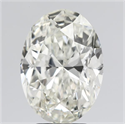 Natural Diamond 4.01 Carats, Oval with  Cut, K Color, VVS1 Clarity and Certified by GIA