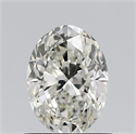Natural Diamond 0.70 Carats, Oval with  Cut, K Color, VS2 Clarity and Certified by GIA