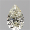 Natural Diamond 0.50 Carats, Pear with  Cut, L Color, I1 Clarity and Certified by GIA
