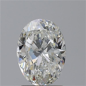 Picture of Natural Diamond 1.51 Carats, Oval with  Cut, H Color, SI1 Clarity and Certified by GIA