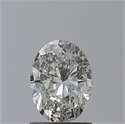 Natural Diamond 1.02 Carats, Oval with  Cut, H Color, I1 Clarity and Certified by GIA