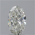 Natural Diamond 1.50 Carats, Oval with  Cut, I Color, SI1 Clarity and Certified by GIA