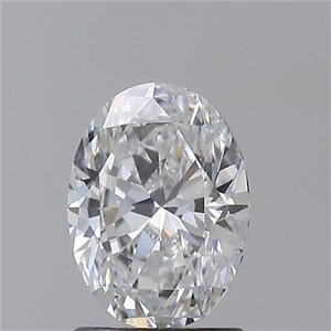 Foto Diamante Natural 1.30 quilates, Ovalado , Color D, claridad SI1 y certificado GIA de