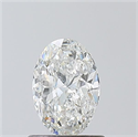Natural Diamond 0.80 Carats, Oval with  Cut, G Color, I1 Clarity and Certified by GIA