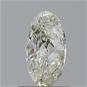 Natural Diamond 1.00 Carats, Oval with  Cut, K Color, VS2 Clarity and Certified by GIA