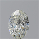 Natural Diamond 1.00 Carats, Oval with  Cut, J Color, VS2 Clarity and Certified by GIA