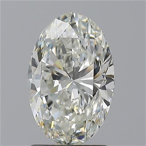 Picture of Natural Diamond 1.50 Carats, Oval with  Cut, J Color, VS1 Clarity and Certified by GIA