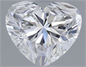 Natural Diamond 0.43 Carats, Heart with  Cut, F Color, SI1 Clarity and Certified by GIA
