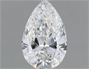 Diamante Natural 0.74 quilates, De pera , Color G, claridad SI2 y certificado GIA