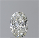 Natural Diamond 1.00 Carats, Oval with  Cut, I Color, SI2 Clarity and Certified by GIA