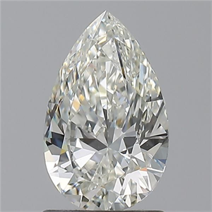Picture of Natural Diamond 1.05 Carats, Pear with  Cut, I Color, IF Clarity and Certified by GIA