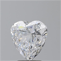 Natural Diamond 3.00 Carats, Heart with  Cut, D Color, VS2 Clarity and Certified by GIA