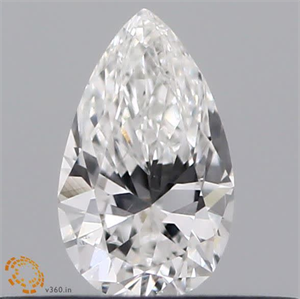 Picture of Natural Diamond 0.18 Carats, Pear with  Cut, F Color, SI1 Clarity and Certified by GIA