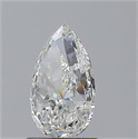 Diamante Natural 1.30 quilates, De pera , Color F, claridad SI2 y certificado GIA