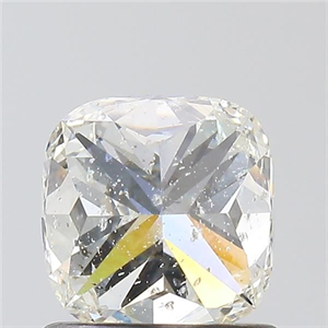 Foto Diamante Natural 1.00 quilates, Del cojín , Color K, claridad SI2 y certificado GIA de