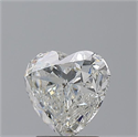 Natural Diamond 2.11 Carats, Heart with  Cut, I Color, SI1 Clarity and Certified by GIA