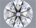 Natural Diamond 0.50 Carats, Round with Very Good Cut, H Color, VVS1 Clarity and Certified by GIA