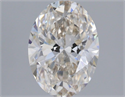 Natural Diamond 1.50 Carats, Oval with  Cut, J Color, SI2 Clarity and Certified by GIA