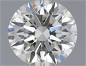 Natural Diamond 0.43 Carats, Round with Excellent Cut, H Color, VS2 Clarity and Certified by IGI