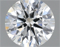 Natural Diamond 0.40 Carats, Round with Excellent Cut, H Color, SI2 Clarity and Certified by IGI