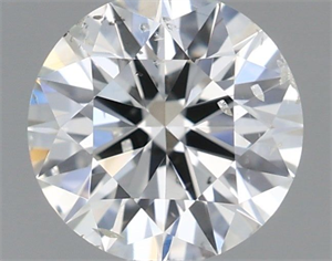 Picture of Natural Diamond 0.40 Carats, Round with Excellent Cut, H Color, SI2 Clarity and Certified by IGI