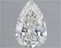 Natural Diamond 1.01 Carats, Pear with  Cut, H Color, SI2 Clarity and Certified by GIA