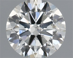 Picture of Natural Diamond 0.41 Carats, Round with Excellent Cut, I Color, SI2 Clarity and Certified by IGI