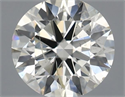 Natural Diamond 0.43 Carats, Round with Excellent Cut, K Color, SI2 Clarity and Certified by IGI