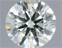 Natural Diamond 0.40 Carats, Round with Excellent Cut, J Color, SI2 Clarity and Certified by IGI