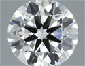 Natural Diamond 0.74 Carats, Round with Excellent Cut, H Color, SI2 Clarity and Certified by IGI