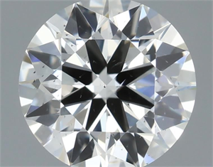Picture of Natural Diamond 0.74 Carats, Round with Excellent Cut, H Color, SI2 Clarity and Certified by IGI