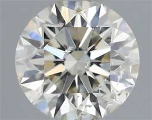 Picture of Natural Diamond 0.51 Carats, Round with Excellent Cut, I Color, SI2 Clarity and Certified by IGI