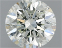 Natural Diamond 0.71 Carats, Round with Excellent Cut, G Color, SI2 Clarity and Certified by IGI