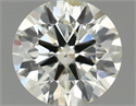 Natural Diamond 0.50 Carats, Round with Excellent Cut, J Color, SI2 Clarity and Certified by IGI