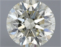 Natural Diamond 0.70 Carats, Round with Excellent Cut, L Color, SI1 Clarity and Certified by IGI