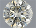 Natural Diamond 0.70 Carats, Round with Excellent Cut, L Color, SI2 Clarity and Certified by IGI