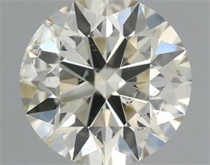 Picture of Natural Diamond 0.81 Carats, Round with Excellent Cut, K Color, SI2 Clarity and Certified by IGI