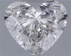 Picture of Natural Diamond 0.53 Carats, Heart with  Cut, F Color, VS2 Clarity and Certified by GIA