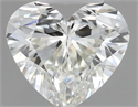 Natural Diamond 0.40 Carats, Heart with  Cut, J Color, VS2 Clarity and Certified by GIA