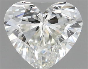 Picture of Natural Diamond 0.40 Carats, Heart with  Cut, J Color, VS2 Clarity and Certified by GIA