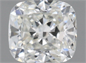 Natural Diamond 0.56 Carats, Cushion with  Cut, I Color, VVS1 Clarity and Certified by GIA