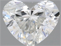 Natural Diamond 0.40 Carats, Heart with  Cut, I Color, VVS1 Clarity and Certified by GIA