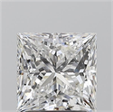 Diamante Natural 2.01 quilates, Princesa , Color F, claridad SI1 y certificado GIA